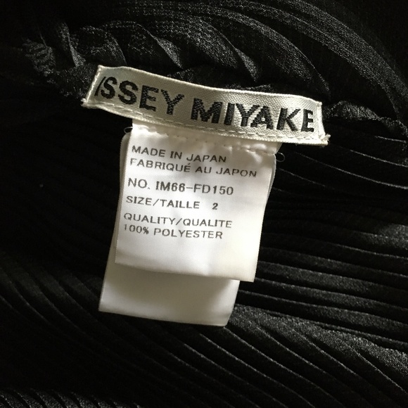 ISSEY MIYAKE Black Pleat Scarf Collar Button Jacket 2 L/XL Pristine! - Picture 5 of 5